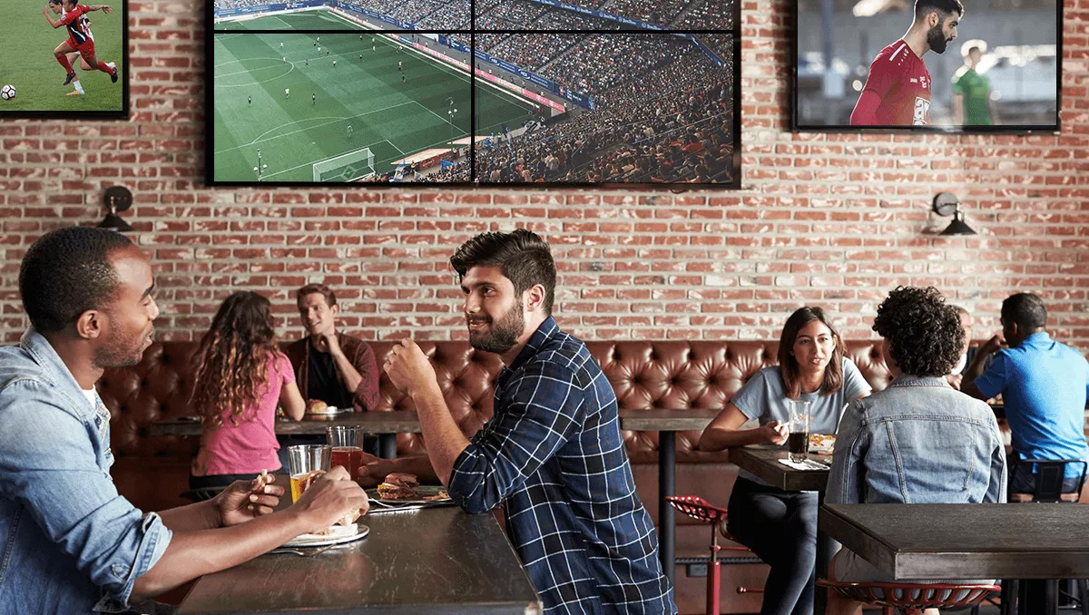 Bar and venue AV systems TV matrix and distributed sound by Motion Lite